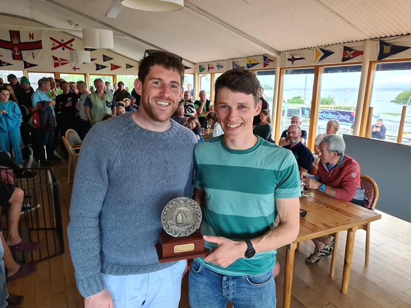 Fireball Pre-Worlds & Irish Nationals Prize Giving: Kinsella & McCartin photo copyright Frank Miller taken at Lough Derg Yacht Club and featuring the Fireball class