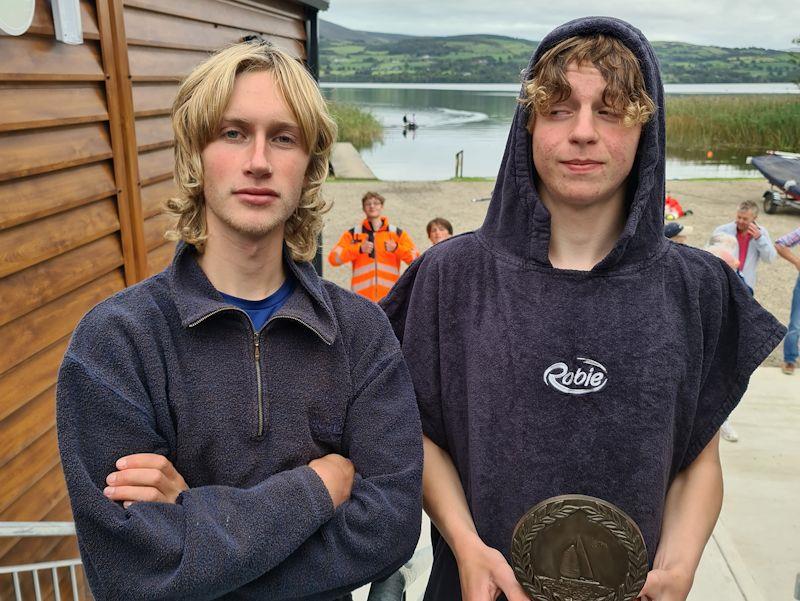 Sam Street and Denis Cully win the classic fleet in the 2022 Fireball Munster Championships at Killaloe photo copyright Frank Miller taken at Killaloe Sailing Club and featuring the Fireball class