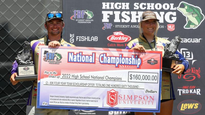 Clepper and Ford claim High School National Championship on Pickwick photo copyright Major League Fishing taken at  and featuring the Fishing boat class