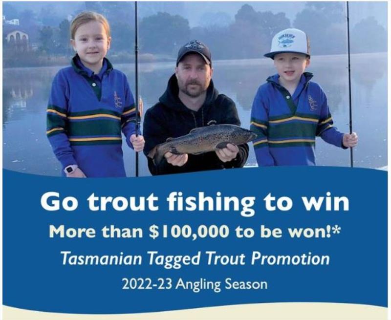 IFS Tagged Trout Promotion photo copyright Spot On Fishing Hobart taken at  and featuring the Fishing boat class