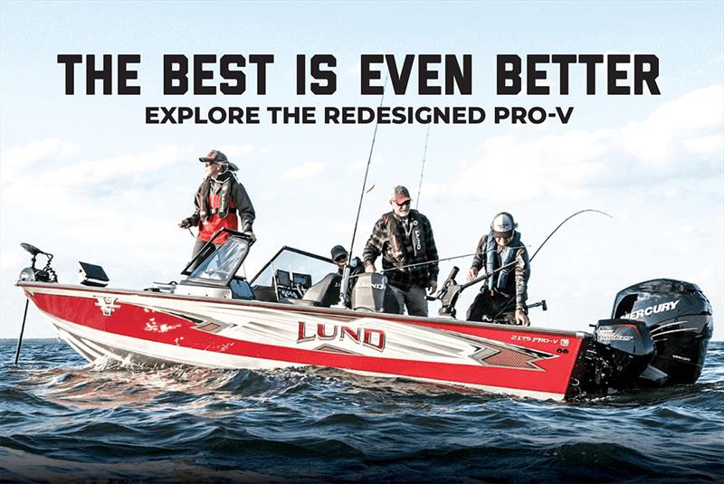 Lund Pro-V photo copyright Lund Boats taken at  and featuring the Fishing boat class