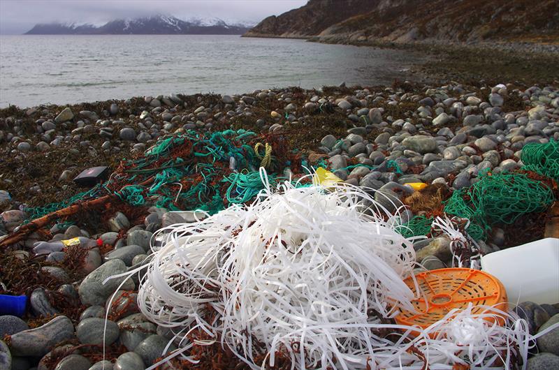 Fishing gear lost at sea becomes plastic pollution, where it has environmental, economic and social impacts photo copyright Bo Eide taken at  and featuring the Fishing boat class
