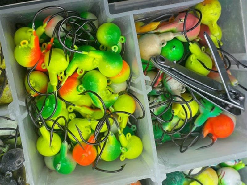 No reason for The Griz to ever deviate from the infinitely proven Northland Fire-Ball Jig photo copyright Northland Fishing Tackle taken at  and featuring the Fishing boat class