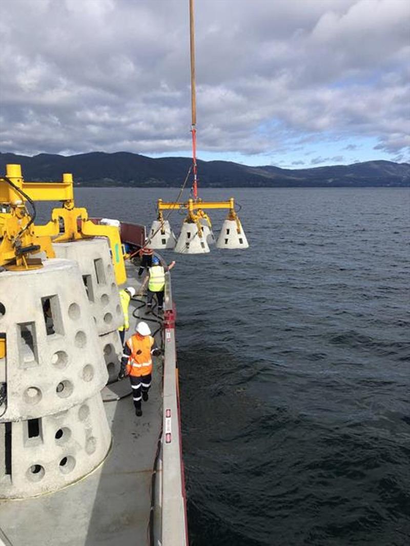 Artificial Reefs photo copyright Marine and Safety Tasmania taken at  and featuring the Fishing boat class