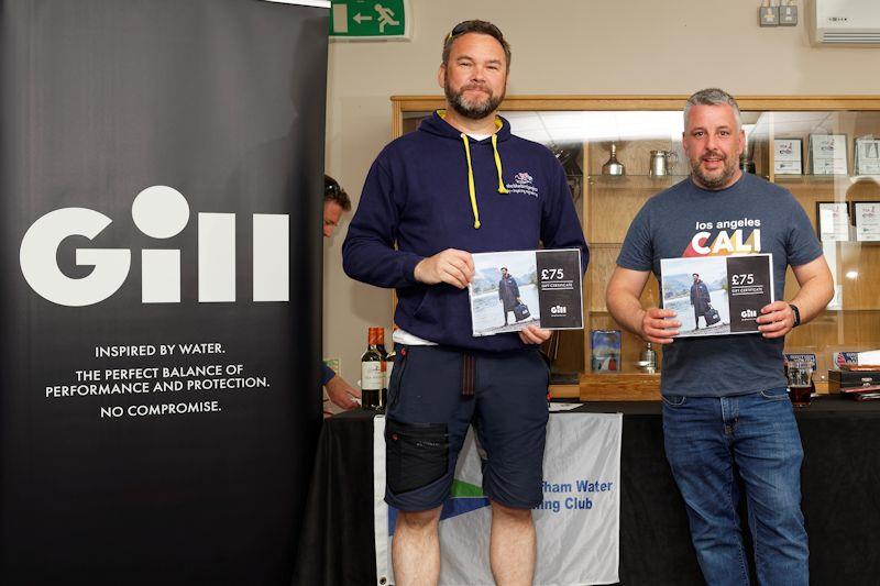 Voucher winners in the Gill Flying Fifteen Inland Championship at Grafham photo copyright Paul Sanwell / OPP taken at Grafham Water Sailing Club and featuring the Flying Fifteen class