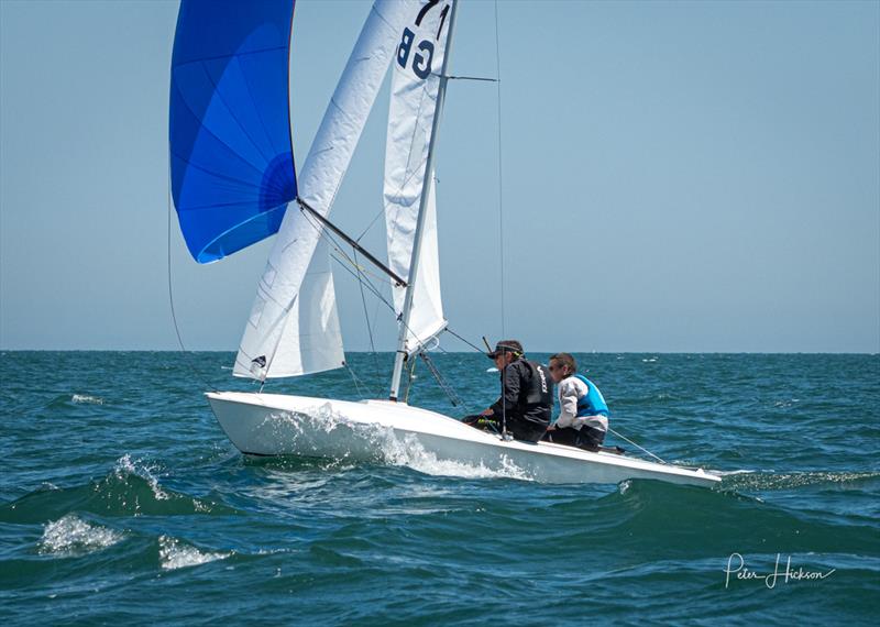 Flying Fifteen National Championship at Hayling Island day 1 photo copyright Peter Hickson taken at Hayling Island Sailing Club and featuring the Flying Fifteen class