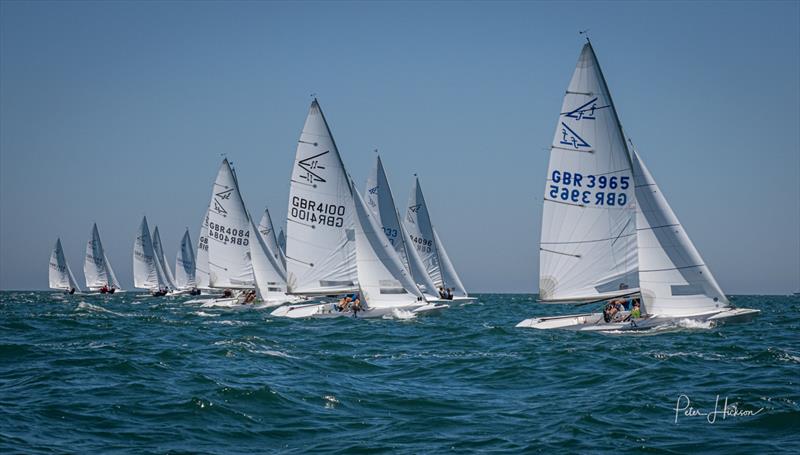 Flying Fifteen National Championship at Hayling Island day 2 photo copyright Peter Hickson taken at Hayling Island Sailing Club and featuring the Flying Fifteen class