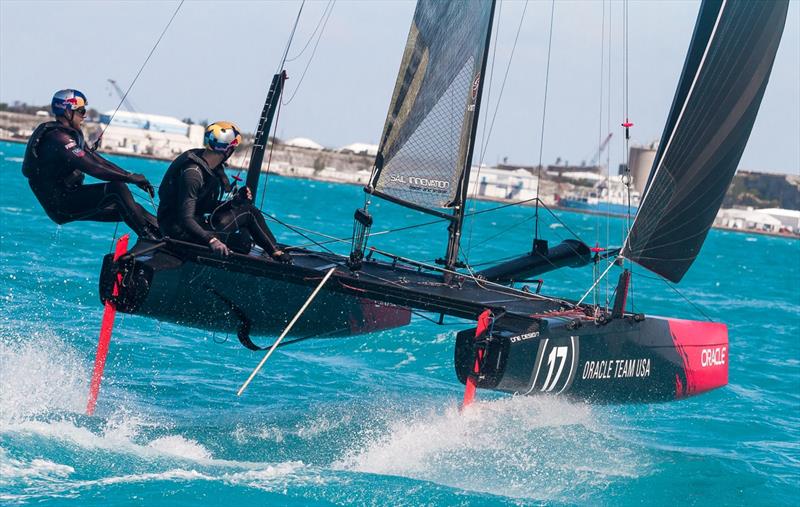 Oracle Team USA training in Bermuda photo copyright Javier Salinas taken at  and featuring the Flying Phantom class