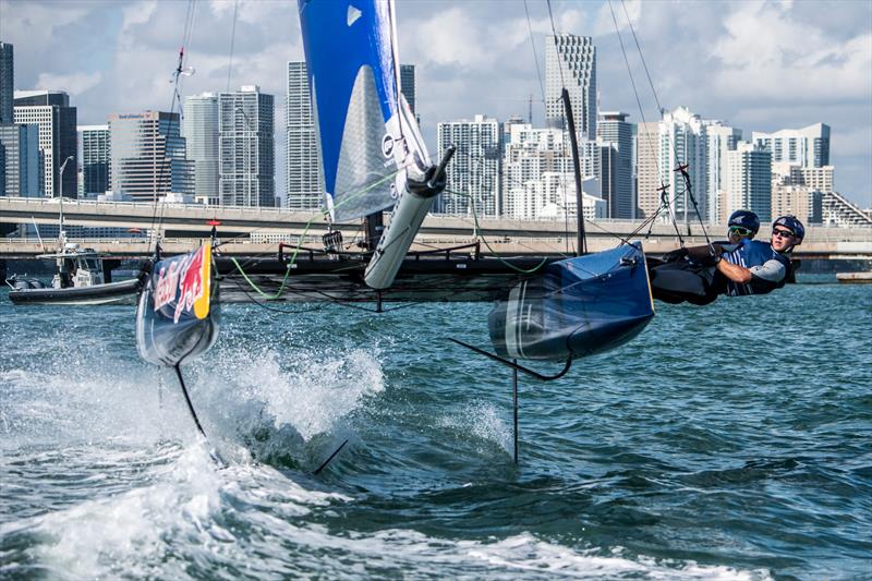 Isaac McHardie and William McKenzie of New Zealand win the Red Bull Foiling Generation World Finals in Miami, USA  - photo © Predrag Vuckovic