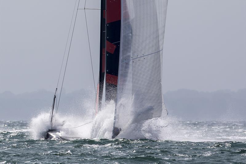 ARMIN STROM Sailing Team goes submarining on day 3 of GC32 Cowes Cup photo copyright Sander van der Borch taken at  and featuring the GC32 class