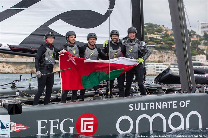 Sultenate of Oman win the Bullitt GC32 Racing Tour at Marseille One Design photo copyright Sander van der Borch / www.sandervanderborch.com taken at  and featuring the GC32 class