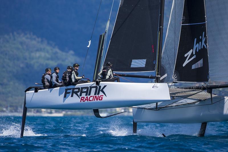 Frank scored a pair of thirds on day 2 of Airlie Beach Race Week photo copyright Andrea Francolini taken at Whitsunday Sailing Club and featuring the GC32 class