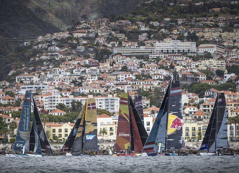 Extreme Sailing Series™ Act 3: Madeira Islands day 1 photo copyright Mark Lloyd / Lloyd Images taken at  and featuring the GC32 class