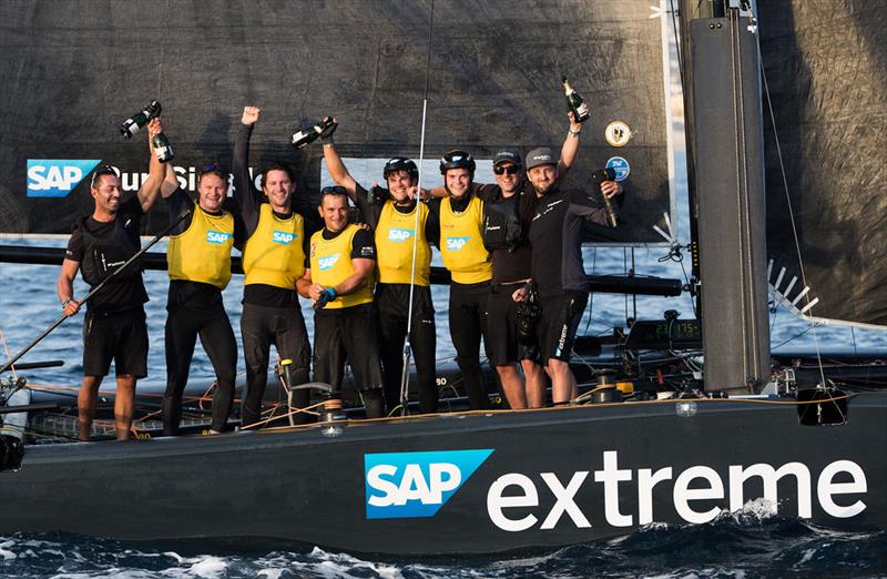 SAP Extreme Sailing Team is crowned champion of the 2017 Extreme Sailing Series™ in Los Cabos, Mexico photo copyright Lloyd Images taken at  and featuring the GC32 class