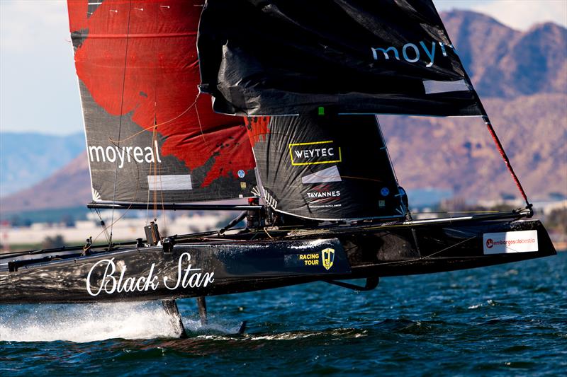 Christian Zuerrer's Black Star Sailing Team at pace photo copyright Sailing Energy / GC32 Racing Tour taken at  and featuring the GC32 class