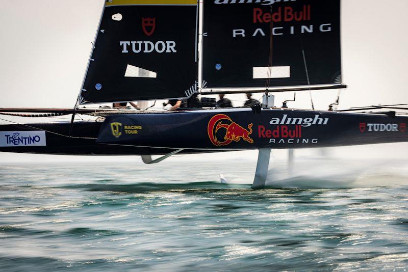 Alinghi Red Bull Racing – SUI 8 showed a return to her stand-out winning form on day 2 of the GC32 Riva Cup photo copyright Sailing Energy / GC32 Racing Tour taken at Fraglia Vela Riva and featuring the GC32 class