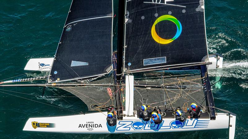 Erik Maris' Zoulou team scored its second bullet today and continues to lead the owner-driver ranking on day 2 of the GC32 Racing Tour Lagos Cup photo copyright Sailing Energy / GC32 Racing Tour taken at Clube de Vela de Lagos and featuring the GC32 class