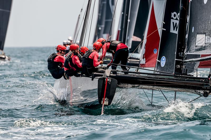 Team Canada skippered by Graeme Sutherland - GC32 Racing Tour - Lagos World Championships - Day 2 - July, 2022 photo copyright Sailing Energy / GC32 Racing Tour taken at Clube de Vela de Lagos and featuring the GC32 class