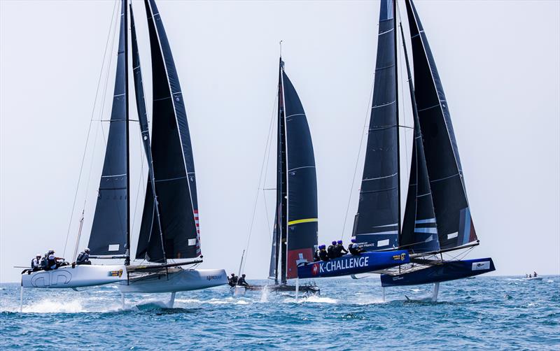 Argo and K-Challenge - GC32 Racing Tour . Lagos World Championships - Day 2 - July, 2022 photo copyright Sailing Energy / GC32 Racing Tour taken at Clube de Vela de Lagos and featuring the GC32 class