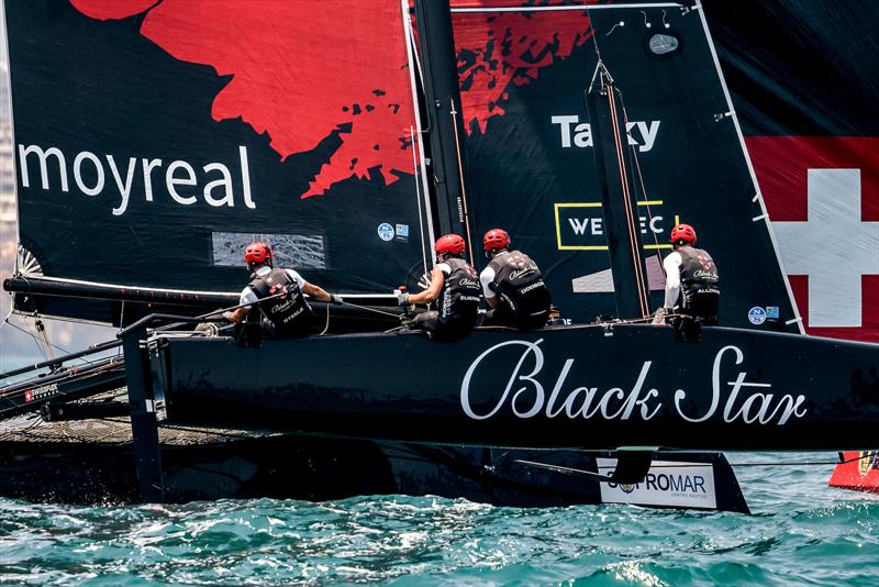 Can Christian Zuerrer's Black Star Sailing Team continue her ascent at the Lagos GC32 Worlds photo copyright Sailing Energy / GC32 Racing Tour taken at Clube de Vela de Lagos and featuring the GC32 class