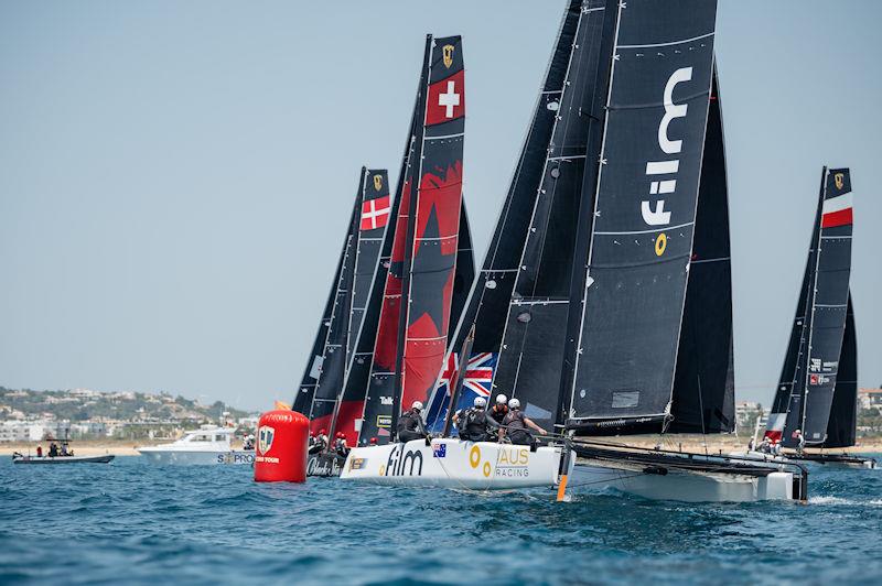 In the light winds there have been upwind starts at the GC32 Lagos Cup 2023 photo copyright GC32 Racing Tour / Tó Mané taken at  and featuring the GC32 class