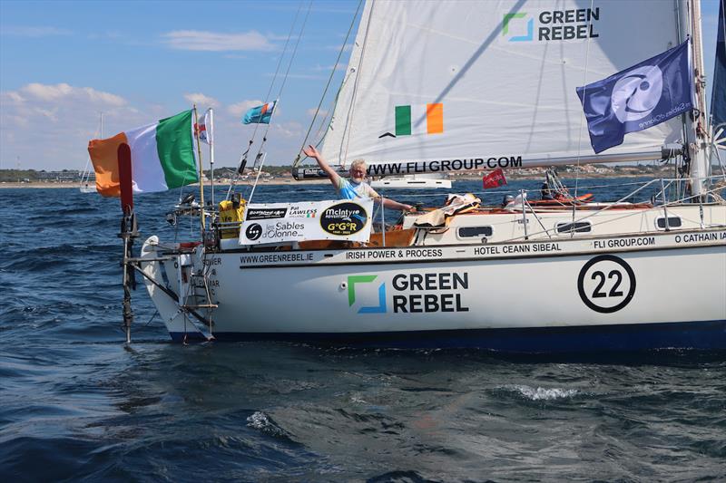 Pat Lawless who is leading the easier south option towards Cape Finisterre photo copyright GGR2022 / Nora Havel taken at  and featuring the Golden Globe Race class