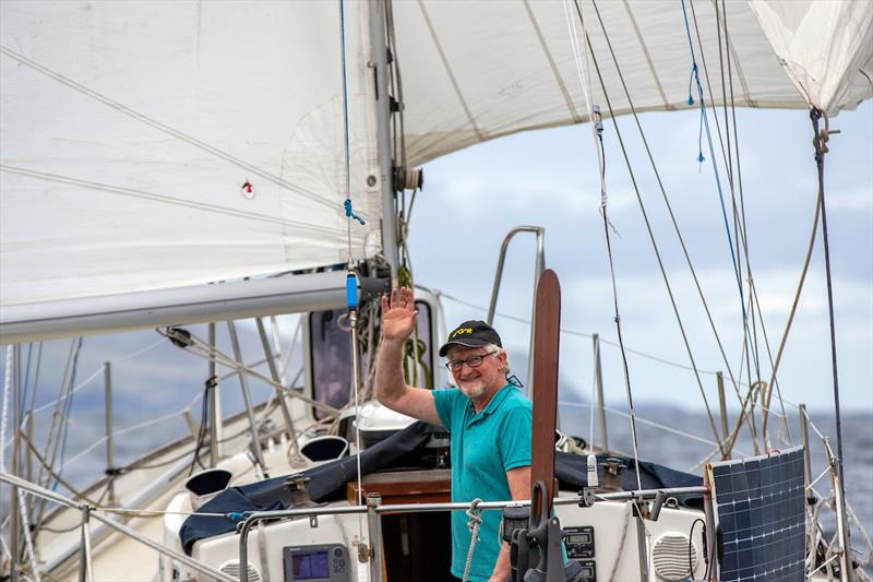 Irish entrant Pat Lawless weathered a knee infection between the Canaries and the Doldrums, currently nursing a damaged rib and torn shoulder, while fighting in the lead group - Golden Globe Race 2022 photo copyright Kieran Ryan-Benson taken at  and featuring the Golden Globe Race class
