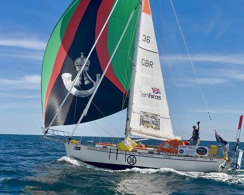 British skipper Henry Wootton aboard his Cape George 36 Privateer during the SITraN Challenge Prologue. Wootton finished second after the offshore passage from Les Sables-d'Olonne - photo © JJ / GGR2026
