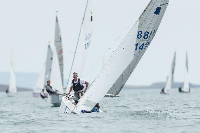 John Hayes and Joel James at the Progressive Credit Union GP14 Worlds 2022 photo copyright Bob Given Photography taken at Skerries Sailing Club and featuring the GP14 class