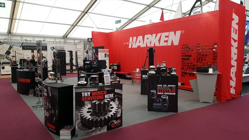 Harken stand at the 2019 Southampton International Boat Show photo copyright Harken UK taken at  and featuring the  class