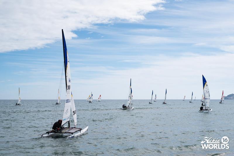 2022 Hobie 16 World Championships Open Series first day of the finals photo copyright Hobie Cat Worlds Media team taken at  and featuring the Hobie 16 class