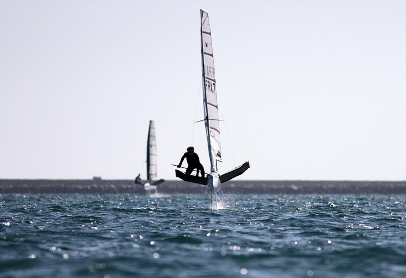 2019 Wetsuit Outlet UK Moth Nationals at Castle Cove SC day 3 photo copyright Mark Jardine / IMCA UK taken at Castle Cove Sailing Club and featuring the International Moth class