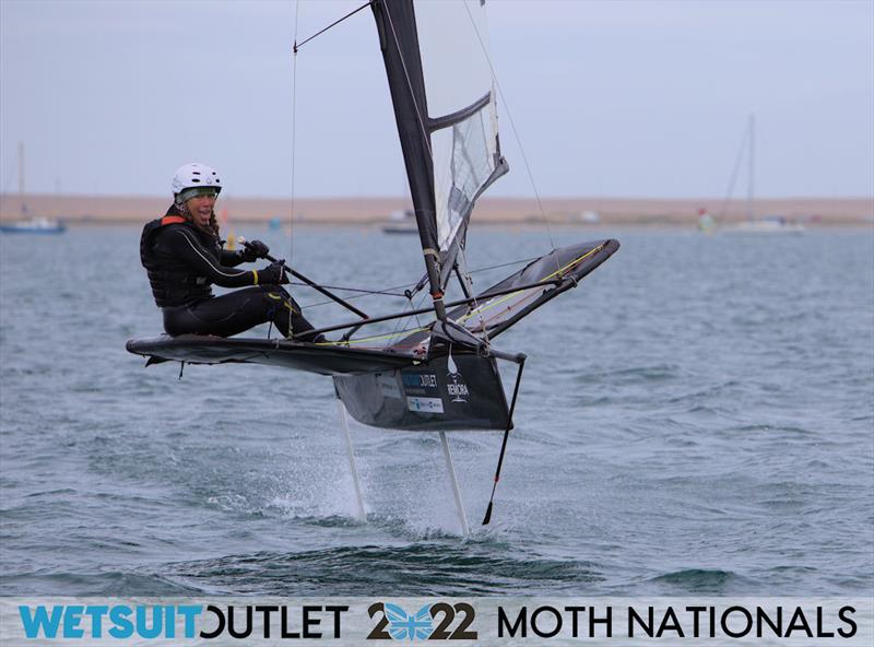 Day 1 of the 2022 Wetsuit Outlet UK Moth Class Nationals at the WPNSA photo copyright Mark Jardine / IMCA UK taken at Weymouth & Portland Sailing Academy and featuring the International Moth class
