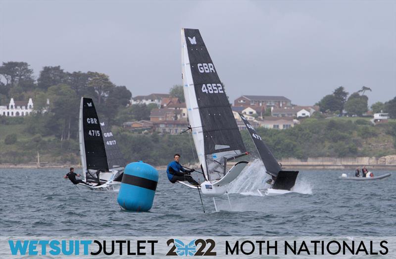 Chris White on Day 1 of the 2022 Wetsuit Outlet UK Moth Class Nationals at the WPNSA photo copyright Mark Jardine / IMCA UK taken at Weymouth & Portland Sailing Academy and featuring the International Moth class
