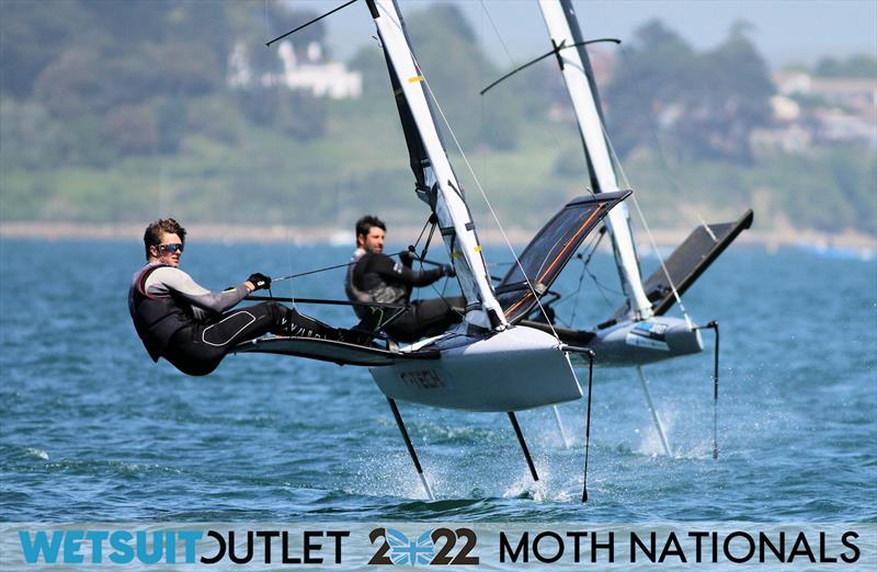 Day 2 of the 2022 Wetsuit Outlet UK Moth Class Nationals at the WPNSA photo copyright Mark Jardine / IMCA UK taken at Weymouth & Portland Sailing Academy and featuring the International Moth class