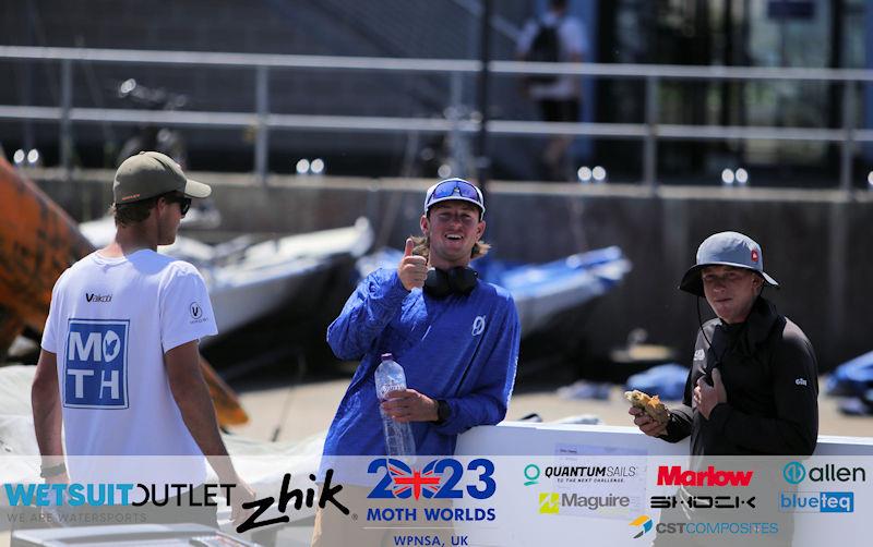 The dinghy park on day 2 of the Wetsuit Outlet and Zhik International Moth World Championship 2023 - photo © Mark Jardine / IMCAUK