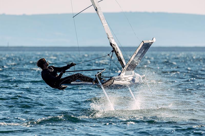 Day 3 of the Wetsuit Outlet and Zhik International Moth World Championship 2023 photo copyright Phil Jackson / Digital Sailing taken at Weymouth & Portland Sailing Academy and featuring the International Moth class