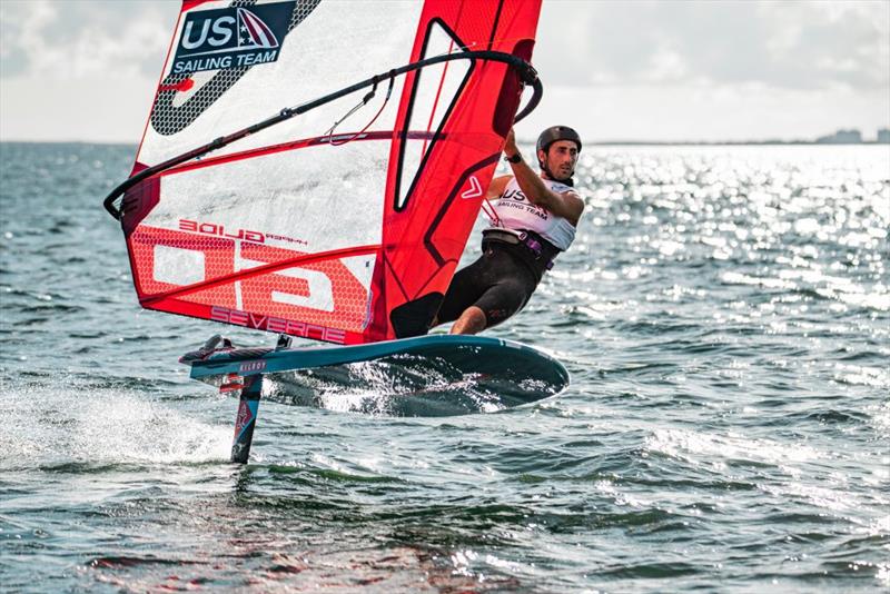 Pedro Pascual, US Sailing Team iQFOiL Athlete photo copyright Allison Chenard / USST taken at  and featuring the iQFoil class