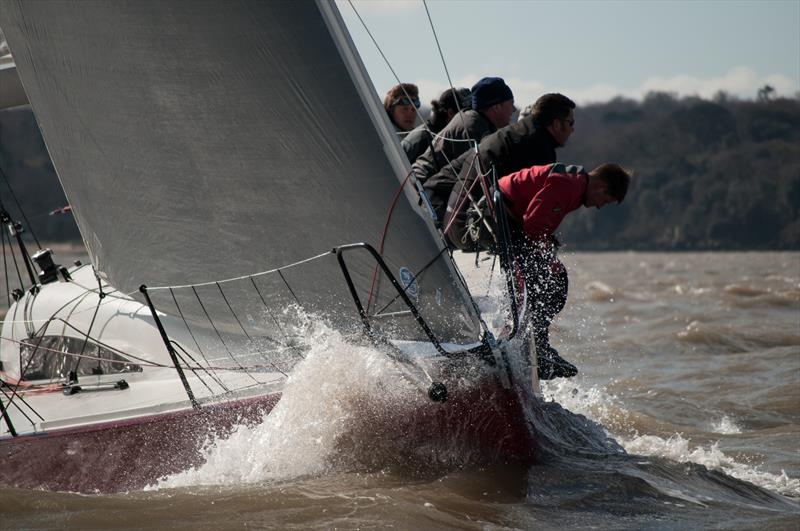 Salvo took a second win in IRC2 on day 2 of the Brooks Macdonald Warsash Spring Series photo copyright Iain McLuckie taken at Warsash Sailing Club and featuring the IRC class