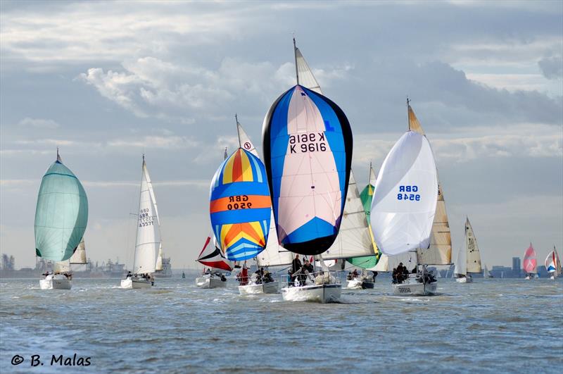 Hamble River Wednesday Night Series A day 3 photo copyright Bertrand Malas taken at Hamble River Sailing Club and featuring the IRC class