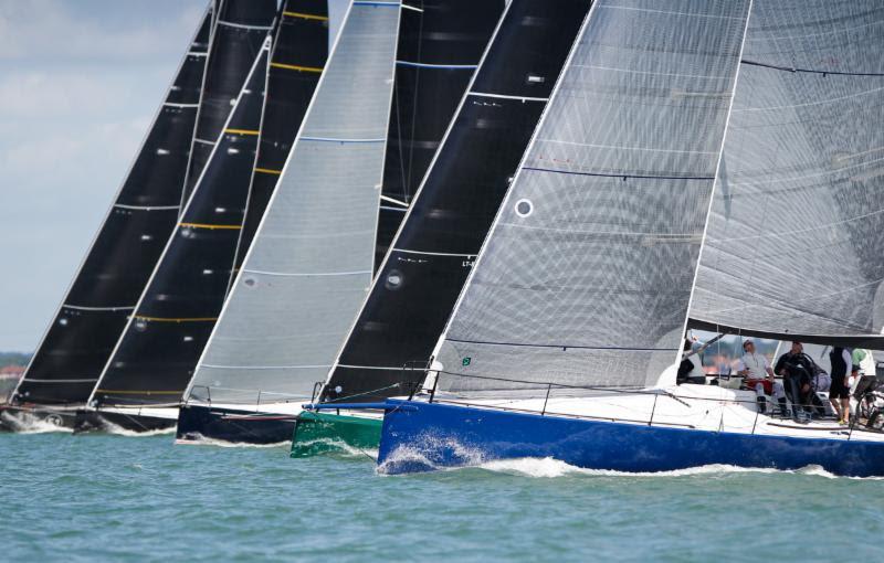 Tough competition and an impressive sight as IRC One race on day 2 of the RORC IRC National Championship photo copyright Paul Wyeth / www.pwpictures.com taken at Royal Ocean Racing Club and featuring the IRC class