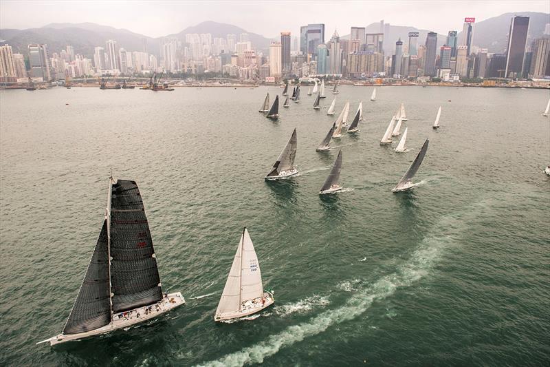 Start of the Rolex China Sea Race 2014 photo copyright Rolex / Kurt Arrig taken at Royal Hong Kong Yacht Club and featuring the IRC class