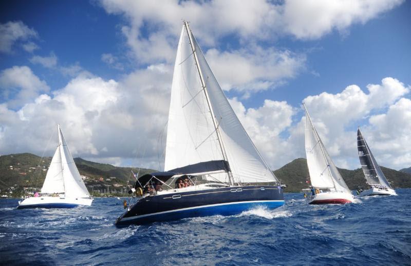 Round Tortola at the BVI Spring Regatta: Racing round Tortola in the BVI Sailing Festival allows competitors to enjoy the spectacular scenery photo copyright Todd VanSickle taken at Royal BVI Yacht Club and featuring the IRC class