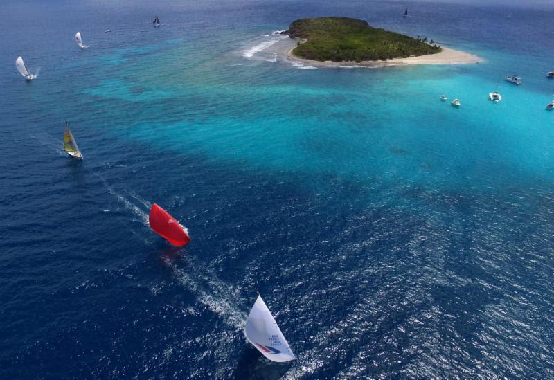 Racing on the second day of the BVI Spring Regatta in perfect conditions as CSA Racing 2 round Sandy Cay photo copyright Todd VanSickle taken at Royal BVI Yacht Club and featuring the IRC class