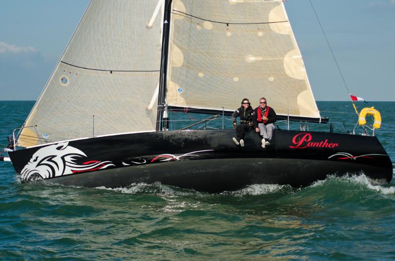 Winning a tough IRC Two-Handed Class and second overall under IRC was Yvonne Beusker & Eric Van Vuuren's J/105 Panther photo copyright Frank de Bruin taken at Royal Ocean Racing Club and featuring the IRC class