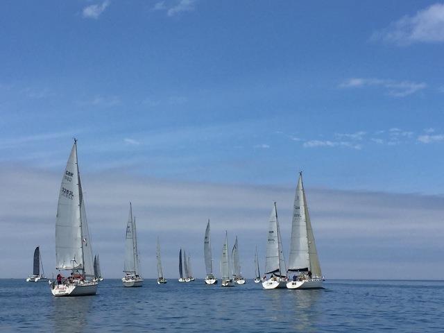 Yachting Monthly Triangle Race leg 3 start photo copyright Jan Rayment taken at  and featuring the IRC class