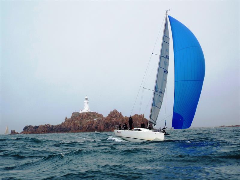 Rhys Perkins' Abracadabra  during the Rossborough Round the Island Race photo copyright Bill Harris taken at Royal Channel Islands Yacht Club and featuring the IRC class