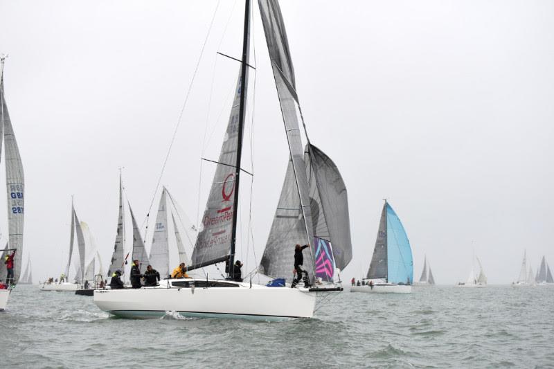 Start of the 2016 RORC Cherbourg Race photo copyright Rick Tomlinson / RORC taken at Royal Ocean Racing Club and featuring the IRC class