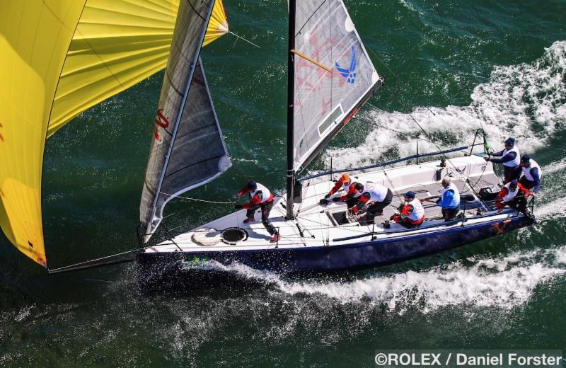Tight racing continues under sunny skies and big breeze on day 2 of Rolex Big Boat Series photo copyright Daniel Forster / Rolex taken at St. Francis Yacht Club and featuring the IRC class