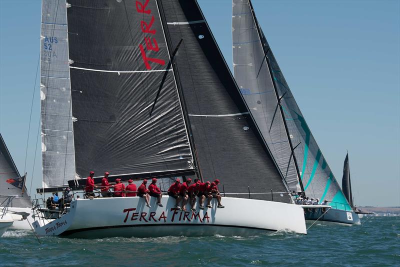 Terra Firma Rating div 1 start credit LaFoto photo copyright LaFoto taken at Royal Geelong Yacht Club and featuring the IRC class
